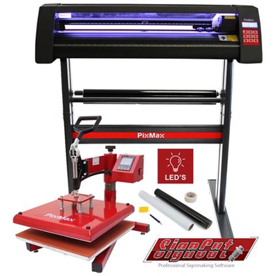 Plotter Per Taglio Vinile - Led - 720 & Pressa A Caldo Basculante -
