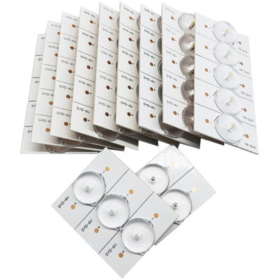 KKmoon 50PCS 6V SMD perline con lente ottica Fliter per 32-65 LED TV Riparazione Striscia luminosa a LED Accessori per parti,6V 50 pezzi