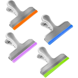 LangRay Set di 8 grandi clip per sacchetti di frittura in acciaio inossidabile argento per sacchetti di caffè e cibo sigillati ermeticamente, en oferta