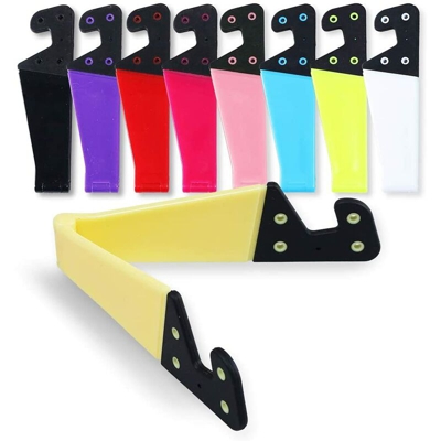 Supporto per telefono cellulare LangRay, staffa di montaggio da tavolo per telefono cellulare a forma di V, formato tascabile universale, 10 pezzi,