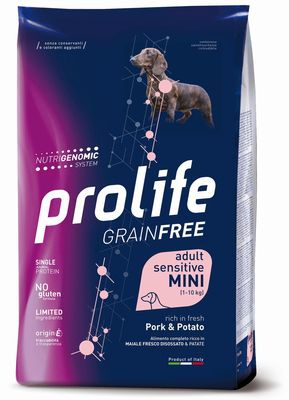 Prolife Adult Sensitive Mini Grain Free Maiale e Patate: 2 kg
