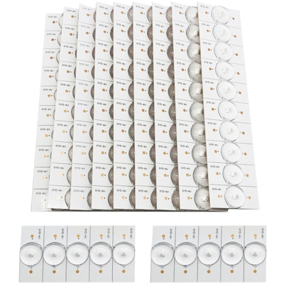 KKmoon 100PCS 6V SMD perline con lente ottica Fliter per 32-65 LED TV Riparazione Striscia luminosa a LED Accessori,6V 100 pezzi