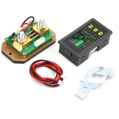 Asupermall - 90V 0-200A Display LCD digitale Coulometro Misurazione della corrente a 2 vie Voltmetro Amperometro Watt Meter Tensione Corrente