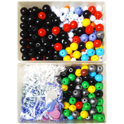 Asupermall - Kit di modelli molecolari di chimica in PP Set di modelli organici e inorganici Ausili per l'apprendimento dell'insegnamento delle precio