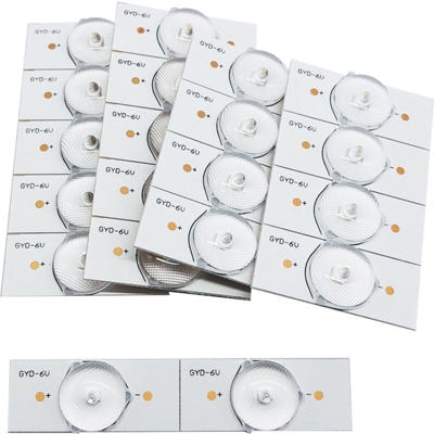 KKmoon 20PCS 6V SMD perline con lente ottica Fliter per 32-65 LED TV Riparazione Striscia luminosa a LED Accessori per parti,6V 20 pezzi