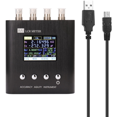 Asupermall - 50Hz ~ 100KHz-24 punti di frequenza Schermo TFT da 2,4 pollici Strumento portatile portatile Misuratore LCR Tester di impedenza del