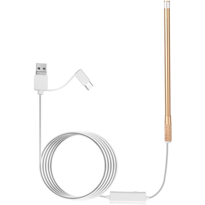 Asupermall - Fotocamera per endoscopia dell'orecchio con 6 LED regolabili di luminosit