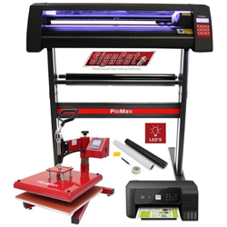 Plotter Per Taglio Vinile - Led - 720 & Pressa A Caldo Basculante - en oferta