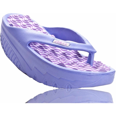 Eglemtek - Infradito Dimagranti donna basculanti con soletta massaggiante amovibile colore Viola Tg. 40