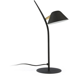 Kave Home - Lampada da tavolo Aurelia in acciaio nero - Black precio