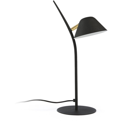 Kave Home - Lampada da tavolo Aurelia in acciaio nero - Black