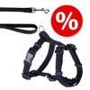 Set Pettorina e guinzaglio Hunter Ecco Sport Vario Rapid nero - Pettorina L + Guinzaglio 2 m x 1,5 cm