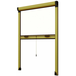 Zanzariera a rullo 'Gold roll' per porte e finestre adattabile su misura in kit -VERTICALE / 80 X H 250 CM / BRONZO OSSIDATO en oferta