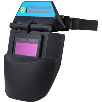 Casco per saldatura regolabile Lenti per maschera per saldatura Tig Mig con oscuramento automatico Cappuccio alimentato a energia solare per saldatura