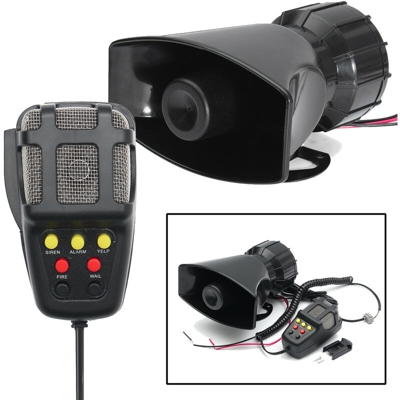 Altoparlante di allarme 12V 115db con microfono sistema PA per auto