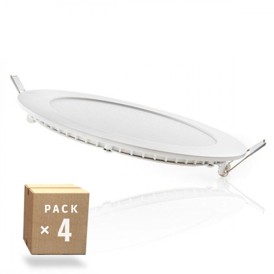 Greenice - Pack 4 Downlight LED Slimline 170Mm 12W 860Lm 30.000H | Bianco Naturale (JL-GP-LZ-2-PK4-AP)