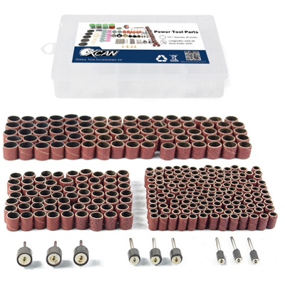 338 PCS Kit tamburo per levigatura Punte per trapano per unghie Accessori lucidati Utensile rotante,338 pz