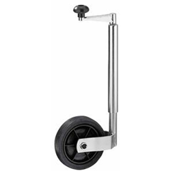 Ruotino d'appoggio zincato per carrelli mm160 x 40 en oferta