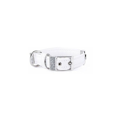 MyFamily 1105 Collana 17 cm-25 cm-1,2 cm Pelle Artificiale Bianco XS Bronzo Bianco 300 g