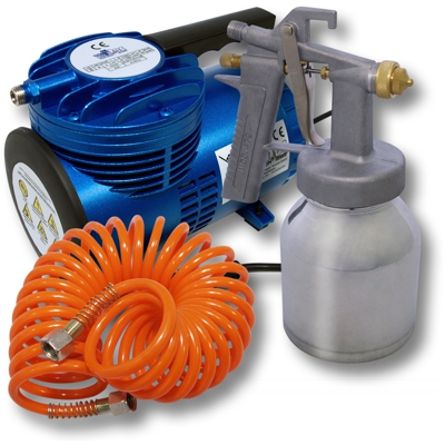 Set pistola a spruzzo HS-472 per verniciatura Compressore a pistone AS06 tubo a spirale