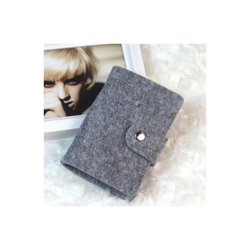 Eglemtek - Porta carta di credito con inserti in plastica e chiusura a clip colore Grigio scuro en oferta