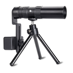 Telescopio monoculare 10-300X40mm con supporto per smartphone Treppiede per birdwatching Caccia in campeggio Escursionismo in viaggio,tipo 2 precio