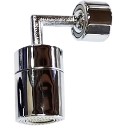 Rubinetto con filtro antispruzzo Ruota le prese dell'acqua Bacino del bagno Allunga i rubinetti della cucina estensibile, 1, Argento en oferta