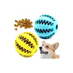 Confezione da 2 Giocattoli per Cani per la Pulizia dei Denti degli Animali Domestici, Masticare, recuperare, IQ Treat Ball, Large 2.75 inch en oferta