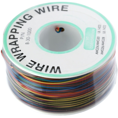 Bobina avvolgicavo da 250 m a 8 fili colorati 30-1000 30AWG avvolgicavo avvolgicavo