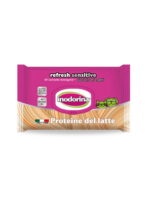 Inodorina Refresh Sensitive Salviette Detergenti: 40 pz - Proteine del latte