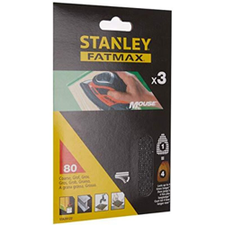 Stanley - 3 Fogli Griglie Levigatrici Per Mouse Grinder - 80 G/K precio