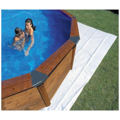 Tappeto Per Piscina Tonda, Poliestere 100 Gr / Mq, Protezione Souolo 360x360 Cm