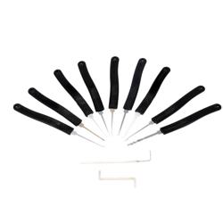 9 pezzi di grimaldello per porte set di strumenti di apertura rapida set di attrezzi per fabbro professionale con 2 piccole chiavi, nero en oferta