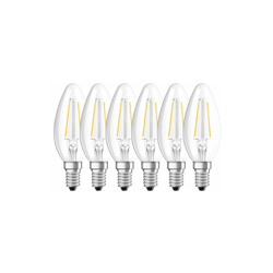 Star Classic B Lampada LED E14, 1.1 W, 6 UnitÃ - Osram en oferta
