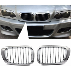 2x Griglia per griglia 99-03 in argento da BMW E46 Serie 3 en oferta