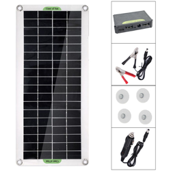 Pannello solare flessibile in policristallino da 30 W per auto da campeggio Accessorio per alimentazione di emergenza da esterno, nero características