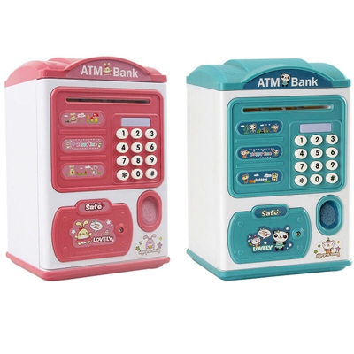 B&s - Salvadanaio elettronico con password bambini monete contanti impronta digitale