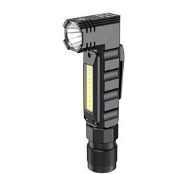 Torcia a LED magnetica ricaricabile Torcia elettrica Super Clear USB con Torcia a LED a testa rotante a 90 °, 5 modalità per bambini, campeggio- precio