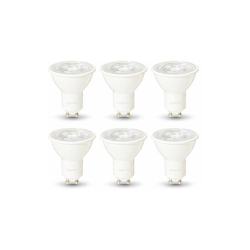 lampadine per faretti, professionali, a LED, GU10, equivalenti 35W, luce Bianca Calda, regolabile - confezione da 6 - Amazon Basics precio