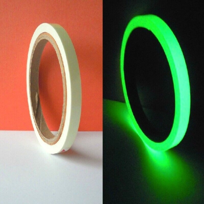 Nastro adesivo luminescente fosforescente che si illumina al buio classe 'C' Larghezza - 7mm x 10MT