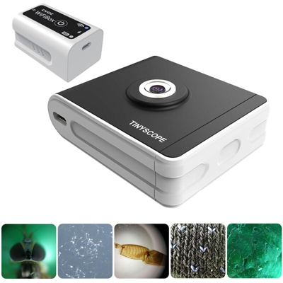 Fotocamera per microscopio wireless Microscopio elettronico da 13 milioni di pixel Mini microscopio con ingrandimento 40X-600X Compatibile con