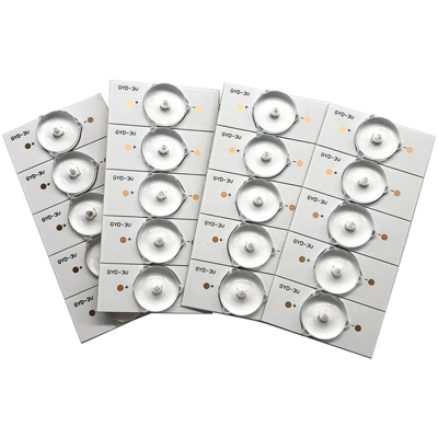 Asupermall - 20PCS 3V SMD Lampada perline con lente ottica Fliter per 32-65 LED Riparazione TV Accessori per parti di strisce luminose a LED,20 pz