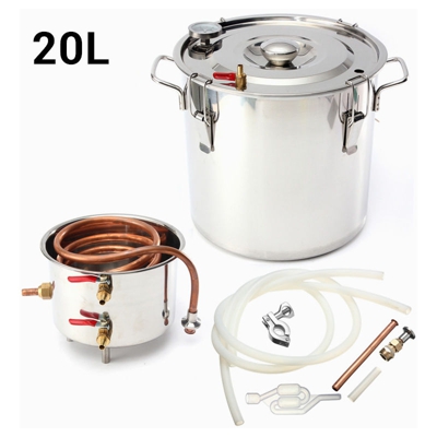 Distillatore di rame fatto in casa 20L Moonshine Alcohol LAVENTE