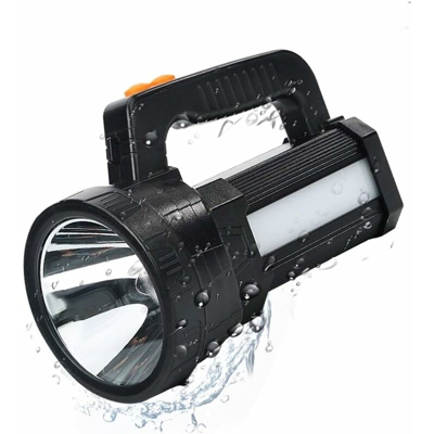 Torcia a LED impermeabile IPX4, 9600mAh / 11000 lumen LED 3 in 1 lampada da campeggio portatile potente, torcia ricaricabile per campeggio e