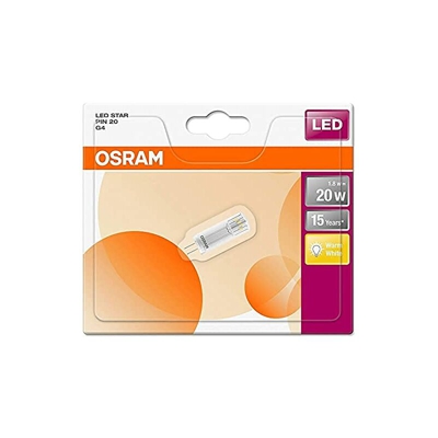 811980 Lampadina LED, G4, 1.8 watts, Trasparente, 9 Unità - Osram