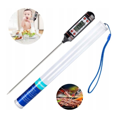 Termometro Home Termometro digitale elettronico per cibo nero (-50 ℃ ~ 300 ℃) -