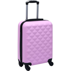 Trolley a Custodia Rigida Rosa ABS - Rosa - Vidaxl en oferta