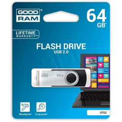 chiavetta pendrive usb goodram twister usb 2.0 64gb nero lif gruts20640k0r1 en oferta