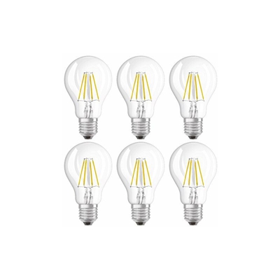 LED Retrofit Filament Classic A Dim E27 Bli, 4.5 W, Chiara, 40 W, 6 unità - Osram