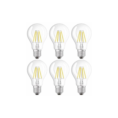 LED Retrofit Filament Classic A Dim E27 Bli, 4.5 W, Chiara, 40 W, 6 unitÃ - Osram